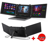Layar Portabel IPS 14-Inci Full HD 1080P, Ekstensi Monitor Laptop Layar Ganda untuk Laptop 13-17" Windows Mac, Pasokan Grosir Ekspor Global