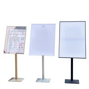 Soporte de aluminio para letreros de pie, soporte para menús, soporte para pósteres tipo A, panel acrílico - Product Image 1