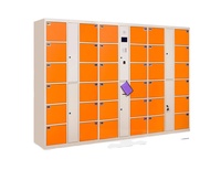 Casier intelligent en acier laminé à froid Wlan DY-17 à 48 portes pour la livraison de colis et l'utilisation en supermarché, serrure électronique, garantie 1 an