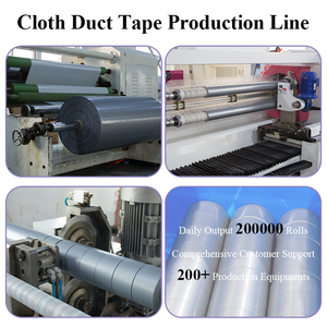 범용 무거운 덕트 천 개퍼 사용자 정의 접착 강한 방수 실버 회색 수리 직물 블랙 컬러 고정 테이프 - Product Image 3