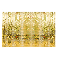 Mur d'arrière-plan scintillant hexagonal moderne chinois vintage à paillettes activées par le vent pour mariages et anniversaires - Vente en gros