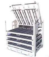 AOCHEN Étagère de garage réglable, peu encombrante, porte-outils de voiture, acier robuste, revêtement en poudre, transport sécurisé, support de pièces de voiture en métal