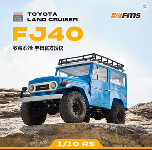 Land Cruiser FJ40 1:10 Scale 2.4G 4WD Yellow LED Lights Offroad RC Crawler Expert Truck 10 Channels 80M Range <b>Remote</b> <b>Controller</b> - Product Image 3