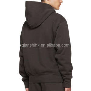 เสื้อฮู้ดซิปแบบขายส่ง เนื้อผ้าหนา สไตล์สตรีทแวร์ คุณภาพสูง ผ้าเฟรนช์เทอร์รี่ ทรงโอเวอร์ไซส์ ไหล่ตก ทรงบ็อกซี่ แบบครอป - Product Image 3