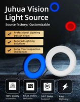 Anneau lumineux LED pour vision industrielle à angle bas de 45 degrés, diamètre 120/68 mm