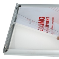 Cadre d'affichage LED pour restaurant, éclairage rétroéclairé, cadre en aluminium personnalisé A1 A2, boîte à lumière LED mince, panneau publicitaire