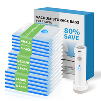 Sacs d'emballage en plastique Z-Factory Direct pour vêtements, sacs de rangement sous vide sans pompe