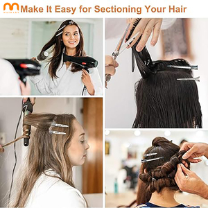 Tendance professionnelle Double broche pinces à cheveux bricolage Salon de beauté maquillage coiffure Mini <span class=keywords><strong>métal</strong></span> argent pinces à cheveux - Product Image 4