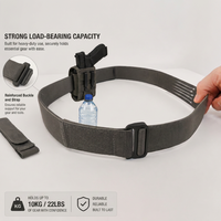 Ceinture tactique EDC de style classique pour l'entraînement en plein air, boucle en alliage, tissu extensible en nylon et polyester, randonnée, camping, équitation