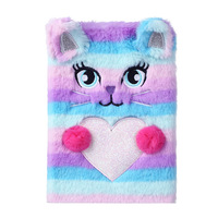 Journal A5 Offre Spéciale écologique personnalisable couverture souple Kawaii mignon enfants école moelleux en peluche cahier