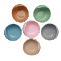 March Expo vente en gros de bol d'alimentation pour bébé en silicone sans BPA anti-éclaboussures pour enfants ensembles de vaisselle d'entraînement durables à forte aspiration