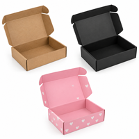 Boîtes rigides en carton ondulé écologiques et biodégradables, logo personnalisable, laminage brillant, emballage d'expédition, boîte à chaussettes en kraft
