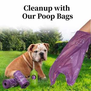 Sacs à déjections canines compostables à 100 %, marque privée, anti-fuites, écologiques, rouleaux de recharges pour sacs à déchets pour animaux de compagnie - Product Image 5