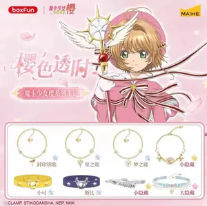 Authentique MAIHE Cardcaptor Sakura Cherry Blossom Time Bracelet Blind Box 6Pcs/Set Bijoux de mode Cosplay <span class=keywords><strong>Anime</strong></span> Collection Cadeau - Product Image 3