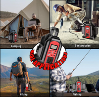 Convertisseur d'alimentation 2 ports 350W DC 20V vers AC 110V~120V pour batteries Milwaukee 20V, générateur extérieur, ordinateur portable, fonction PD