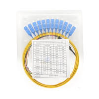 12F OS2 G657A1 LC UPC Fiber Optic Fanout Pigtail POE 4G FTTH 3G SDK IP GPRS TCP kompatibel Panel Patch