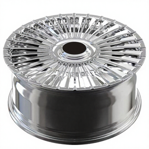 Jantes forgées avec capuchons centraux flottants pour Maybach, <span class=keywords><strong>prix</strong></span> usine, sur mesure, 18-24 pouces, 5x114.3 5x112, chrome argenté - Product Image 2
