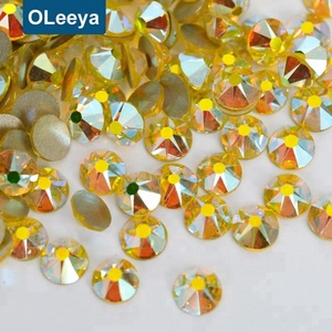 Cristales de Strass sin Fijación en Caliente, al por Mayor, 8 Grandes y 8 Pequeños, Corte Facetado, SS20, Color Lt.Siam AB, Cristal Austriaco, Fábrica de Pedrería sin Fijación en Caliente - Product Image 2