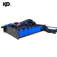Distributeur de puissance Line Array avec répartiteur XLR intégré, prise EU 32A, disjoncteur indépendant, pour location de sonorisation extérieure et scène en direct LX-5+1