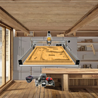 Kit de routeur CNC 4 axes 8 mm avec moteur à roulement unique, kit complet pour la sculpture sur bois, routeur de sculpture, travail du bois, vis à billes de 8 mm