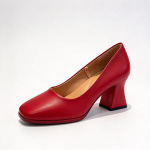 Zapatos Planos de Cuero Genuino con Punta Cuadrada para Mujer, con Soporte de Arco y Amortiguación Suave, Casuales para Uso Diario, Color Personalizado OEM - Product Image 5