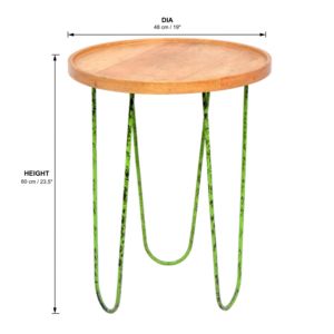 Modern High Quality <b>round</b> wooden <b>Side</b> <b>Table</b> for Living Room Different Designs with Metal Wooden Base for Coffee <b>Tables</b> - Product Image 5