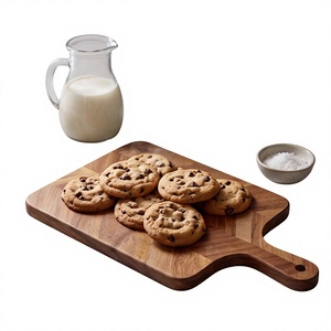 Bandeja de madera para servir bistecs y pizzas con mango de madera, apta para lavavajillas, para hostelería y servicio de alimentos - Product Image 5