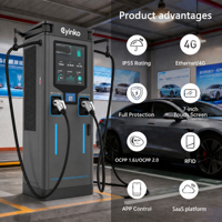Nouvelle station de recharge rapide intelligente DC 60 kW pour véhicules électriques, chargeur commercial pour véhicules électriques, CCS2, Chademo, RFID, OCPP