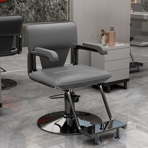 Silla de Peluquería Hidráulica Ergonómica Moderna y Sencilla, Giratoria 360 Grados, de Cuero Sintético, con Elevación - Product Image 6