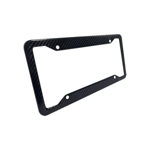 Marco de matrícula de fibra de carbono genuina, especificaciones de EE. UU., soporte para automóvil/motocicleta eléctrica, ligero. - Product Image 2