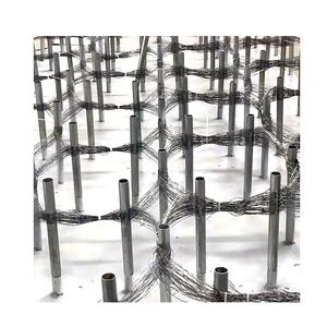 Jaring pengaman baja galvanis visibilitas rendah jaring keamanan antitank penghalang keamanan tenun polos pertahanan rintangan pelengkung - Product Image 4