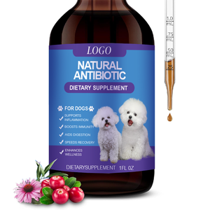 Soins naturels aux antibiotiques <span class=keywords><strong>pour</strong></span> chiens: le mélange à base de plantes soulage la toux allergie démangeaisons stimule le confort immunitaire et urinaire, 60ml <span class=keywords><strong>pour</strong></span> toutes <span class=keywords><strong>les</strong></span> races - Product Image 1