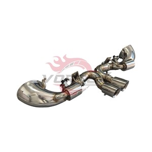 Vortex Mirror Polished Stainless Steel Valved Catback <b>Exhaust</b> For Porsche 911 992 GT3 4.0L High Rev N/A Track Racing Muffler - Product Image 3