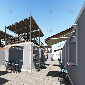 CBOX <span class=keywords><strong>Container</strong></span> 20ft 40ft Tùy Chỉnh Chất Lượng Cao Nhà Lắp Ghép Thực Phẩm Đường Phố Quán Cà Phê Bãi Biển Quán Bar Nhà Hàng Thiết Kế Để Bán - Product Image 4