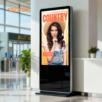 Pantalla Digital 4K de 65 Pulgadas para Señalización, Pantalla Publicitaria Grande HD para Interiores, Ideal para Centros Comerciales