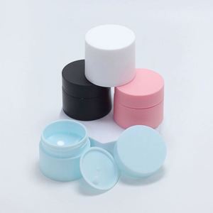 Envase de Lujo para Crema Facial y Corporal, 5g 10g 15g 30g 50g 100g 150g, Vacío, Blanco, Rosa, Azul, Doble Pared, Esmerilado, Plástico PP - Product Image 4