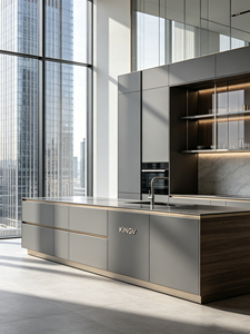 Meubles de cuisine KINGV, armoires de luxe parfaites <span class=keywords><strong>pour</strong></span> les plafonds hauts, appartements, hôtels, aménagements de cuisine - Product Image 6
