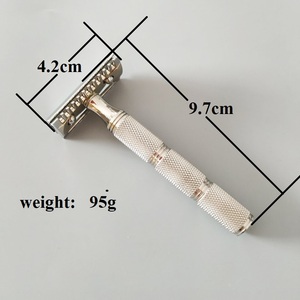 Dishi Bán Sỉ Sản Phẩm Làm Đẹp Dao Cạo An Toàn Hai Cạnh Có Tay Cầm Bằng Thép Không Gỉ 316L - Product Image 3