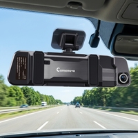 Caméra de tableau de bord 4K à 3 objectifs avec écran tactile IPS de 9,66 pouces, WiFi, BSD, ADAS, enregistreur de conduite pour la surveillance des voyages en véhicule intelligent