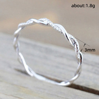 Élégante bague torsadée plaquée or avec zircon cubique étincelant pour femme, bijoux de mariage