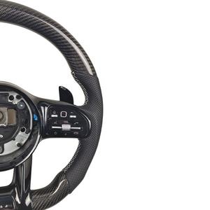 <span class=keywords><strong>Volant</strong></span> en cuir en fibre de carbone pour Mercedes Benz AMG W204 W205 W211 W203 W212 W176 W213 Cla <span class=keywords><strong>W210</strong></span> W124 W177 W221 - Product Image 5