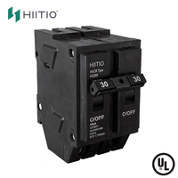 Disjoncteurs miniatures HIITIO HQ-60 certifiés UL, à brancher sur le réseau domestique, 5-60A, 10kA, 120/240V, disjoncteurs MCB