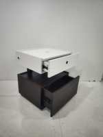 Tables de chevet intelligentes avec prise de charge USB et type-C + charge sans fil + serrure à empreintes digitales + tiroir caché avec serrure NFC