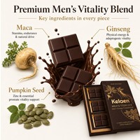 Chocolat Vitalité Homme : Maca, Ginseng, Graines de Citrouille pour l'Énergie, la Force et l'Endurance Quotidienne – Complément au Chocolat pour la Routine Quotidienne
