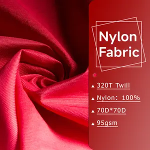 polyamide 320T Twill 70D Ripstop nylon fabric Waterproof Coated viscose/nylon fabric Taffeta Nylon Fabric For clothing