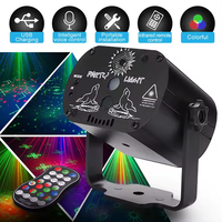 Wuzstar Nouvelle Lumière Stroboscopique de Fête du Nouvel An à Activation Sonore, 72 Motifs, Télécommande pour DJ, Scène, Maison, Mariage, Karaoké et Fêtes