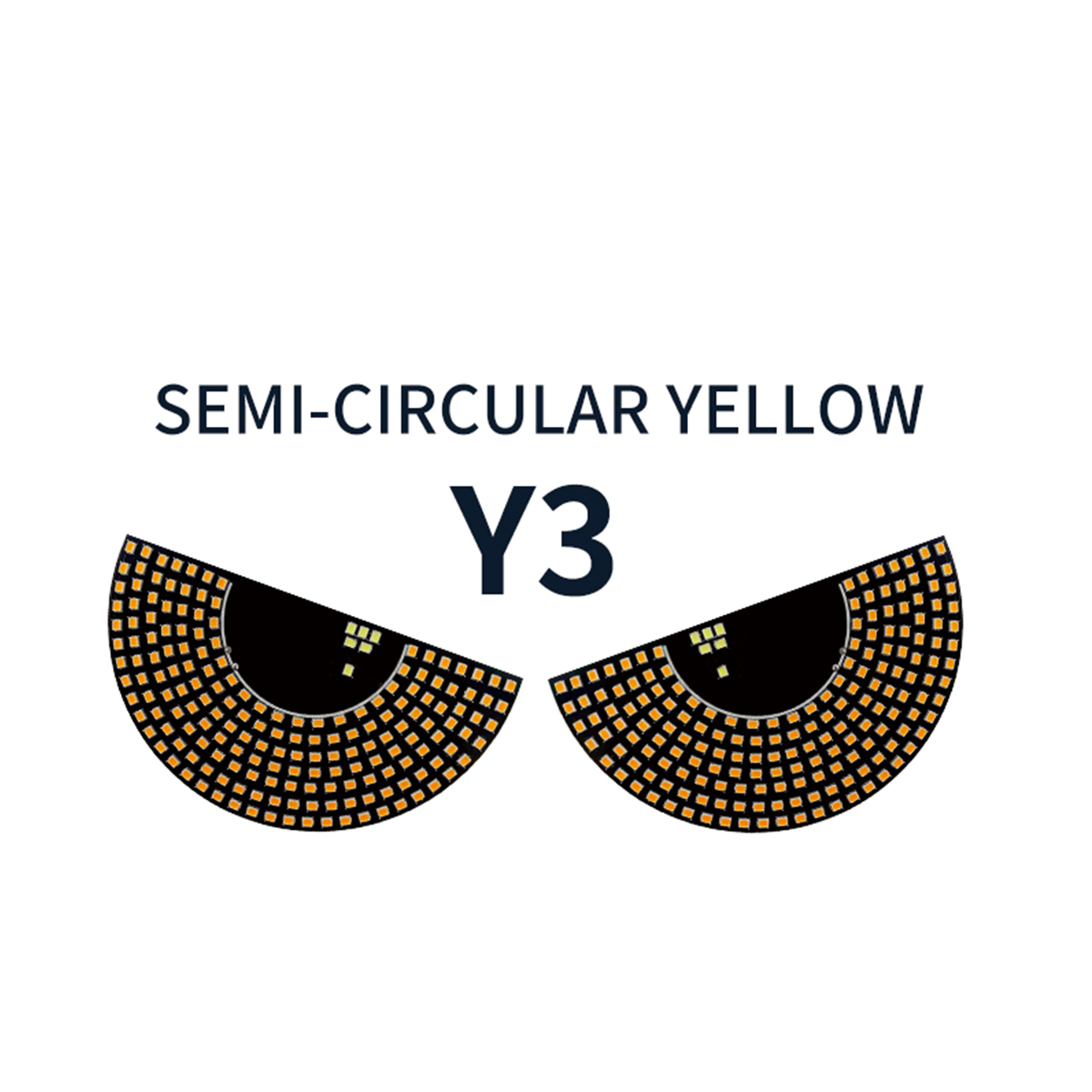SEMI-CIRCULAR YELLOW