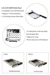 Unestech st8213 suporte de troca quente 2.5in sata, ferramenta-sem gabinete <span class=keywords><strong>hdd</strong></span>, gabinete interno de rack - Product Image 4