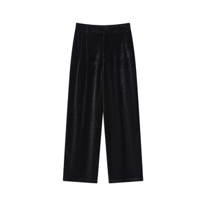VEGA CHANG <span class=keywords><strong>Berserk</strong></span> – Nouveauté Automne 2026 – Pantalon Trompette Femme en Velours Style Pyjama – Vintage, Taille Haute Élastique, Coupe Cheville - Product Image 5