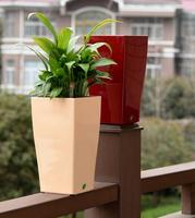 Mini Pot de plantes en plastique à arrosage automatique, Pot de fleurs décoratif moderne/boîte de fenêtre pour toutes les plantes de maison, fleurs